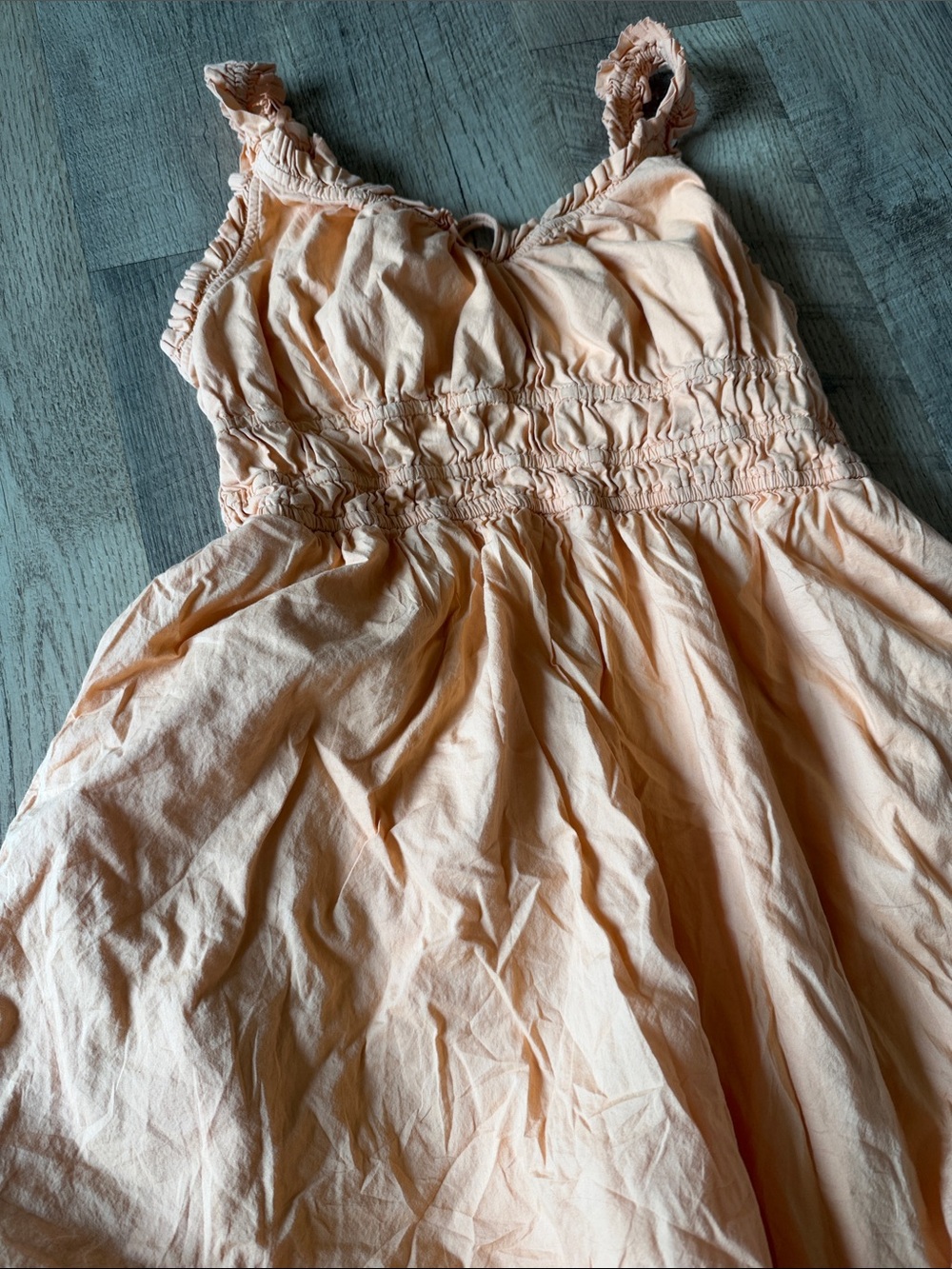 Women’s Peach Smocked Summer Dress